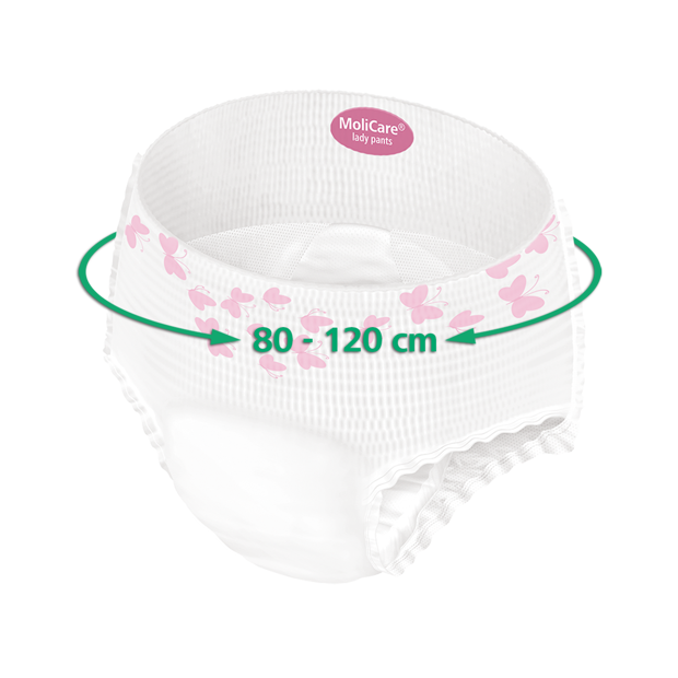 MoliCare® lady pants 5 Inkontinenz Pants M (Hüftumfang 80-120 cm)