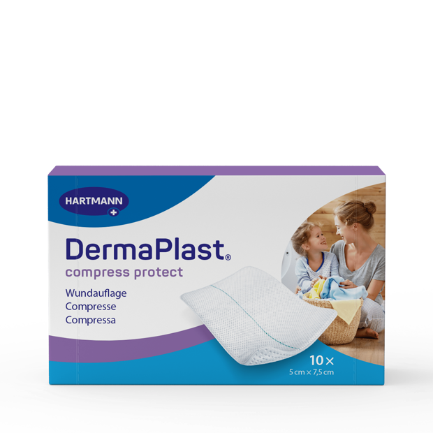 DermaPlast® Compress Protect Compressa per ferite multistrato 5 x 7,5 cm