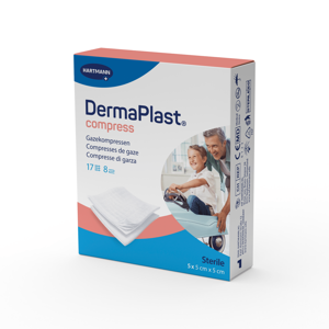 DermaPlast® Sterile Faltkompressen 10 x 10 cm
