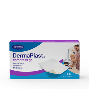 DermaPlast® Compress Gel compresse enduite 5 x 5 cm