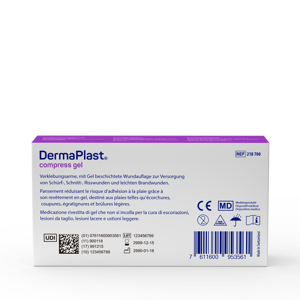 DermaPlast® Compress Gel compresse enduite 5 x 5 cm