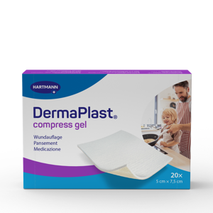 DermaPlast® Compress Gel Compressa per ferite rivestita 5 x 7.5 cm
