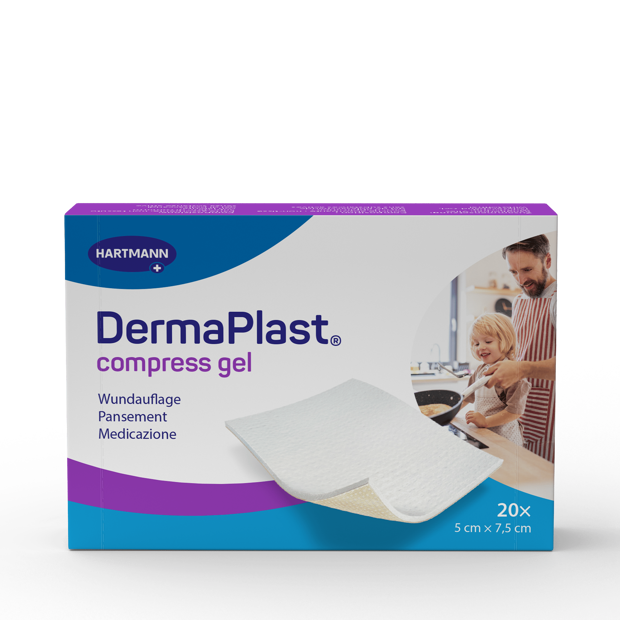 DermaPlast® Compress Gel beschichtete Wundkompresse P20 5 x 7.5 cm