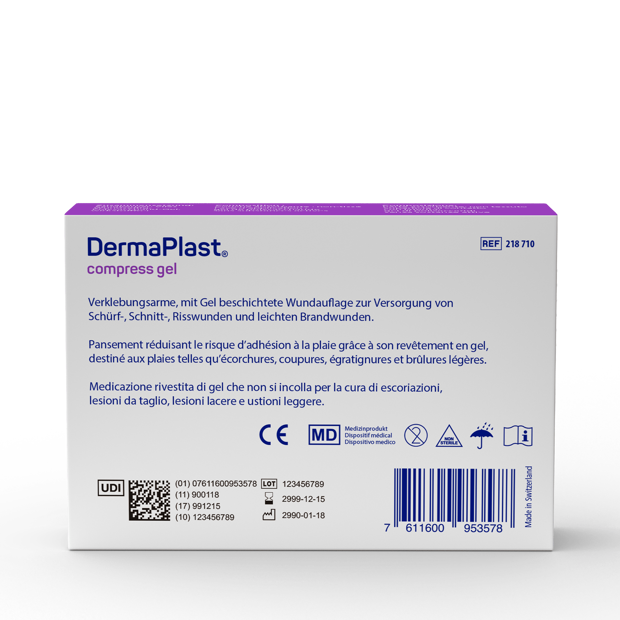 DermaPlast® Compress Gel beschichtete Wundkompresse P20 5 x 7.5 cm