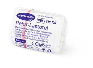 Peha® Lastotel weiss, einzeln verpackt in Cellophan 4 cm x 4 m P20