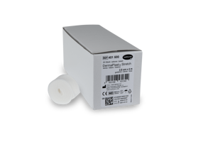 DermaPlast® Stretch Benda elastica sfuso in scatola pieghevole, bianco 4 m x 2,5 cm